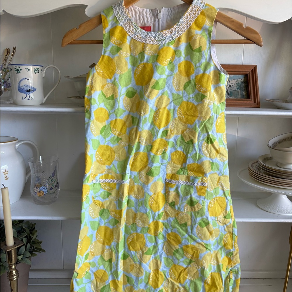 Sunny Lemon Pattern Kids Dress